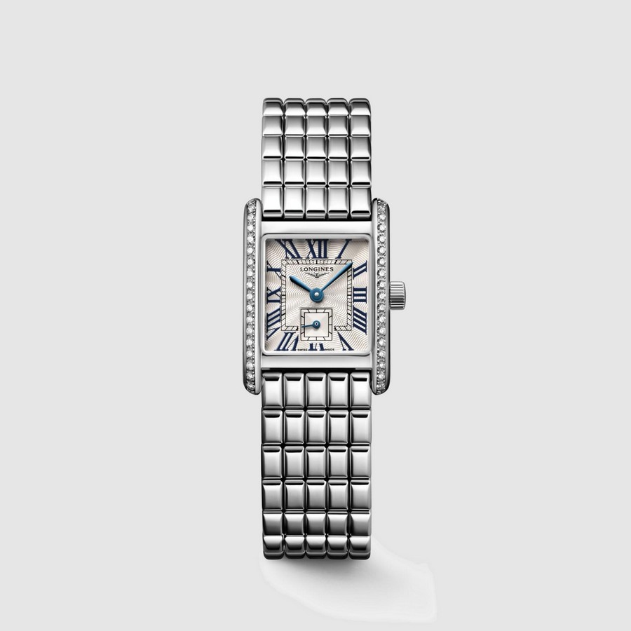 Đồng Hồ Longines Mini Dolcevita Nữ 21.5x29mm Xám Vân